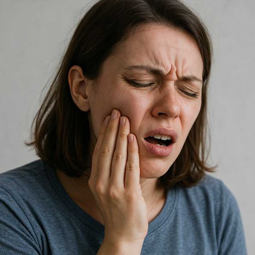 Diagram comparing a normal wisdom tooth to an impacted wisdom tooth for a Vista CA patient
